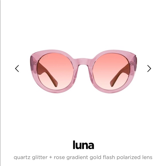 Diff Eyewear Accessories - DIFF eyewear Luna sunglasses rose quartz glitter